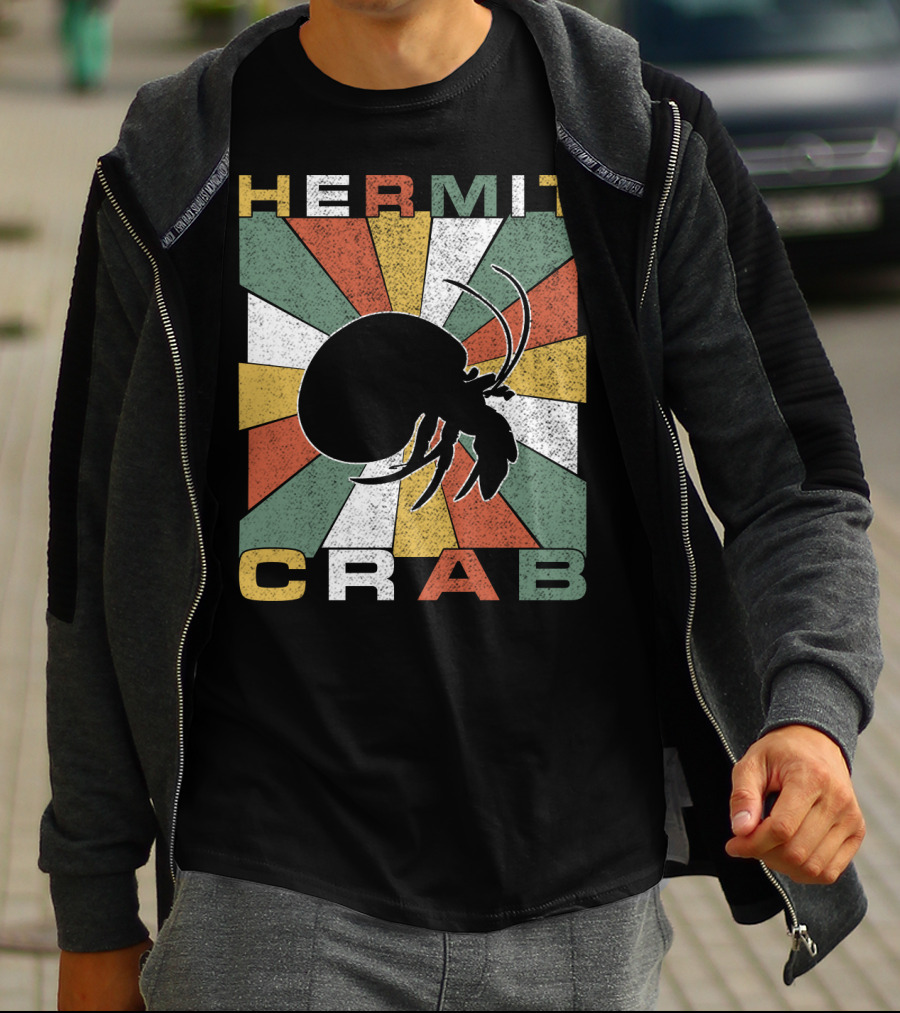 Hermit Crab Retro 70s Vintage T-Shirt