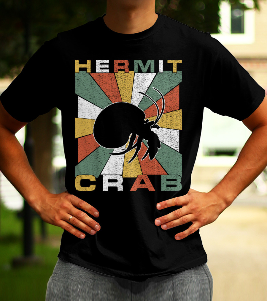 Hermit Crab Retro 70s Vintage T-Shirt