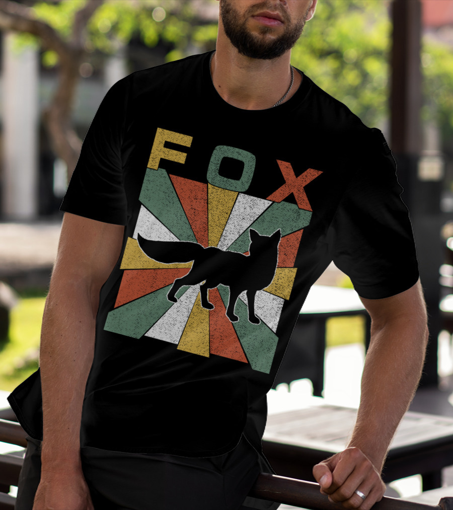 FOX Retro Vintage 70s Silhouette Burst T-Shirt