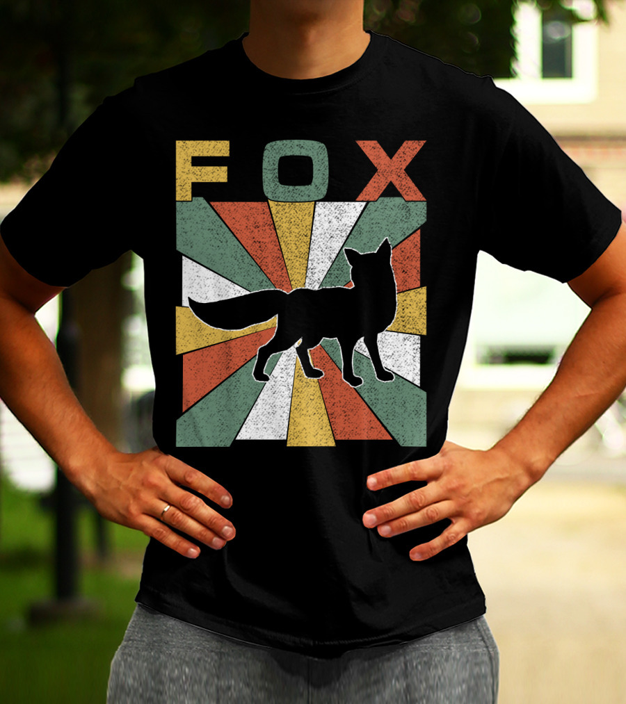 FOX Retro Vintage 70s Silhouette Burst T-Shirt