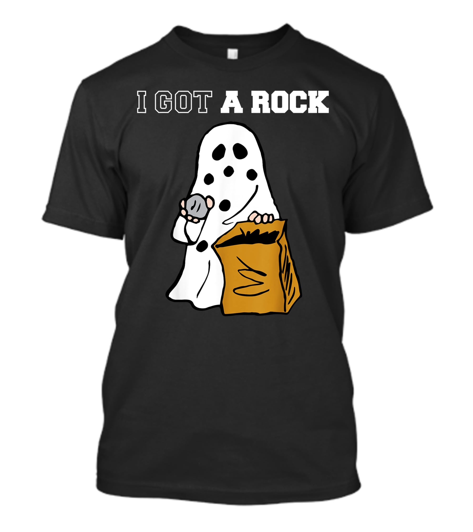 I Got A Rock Ghost Costume Halloween Peanuts Charlie Brown T-Shirt