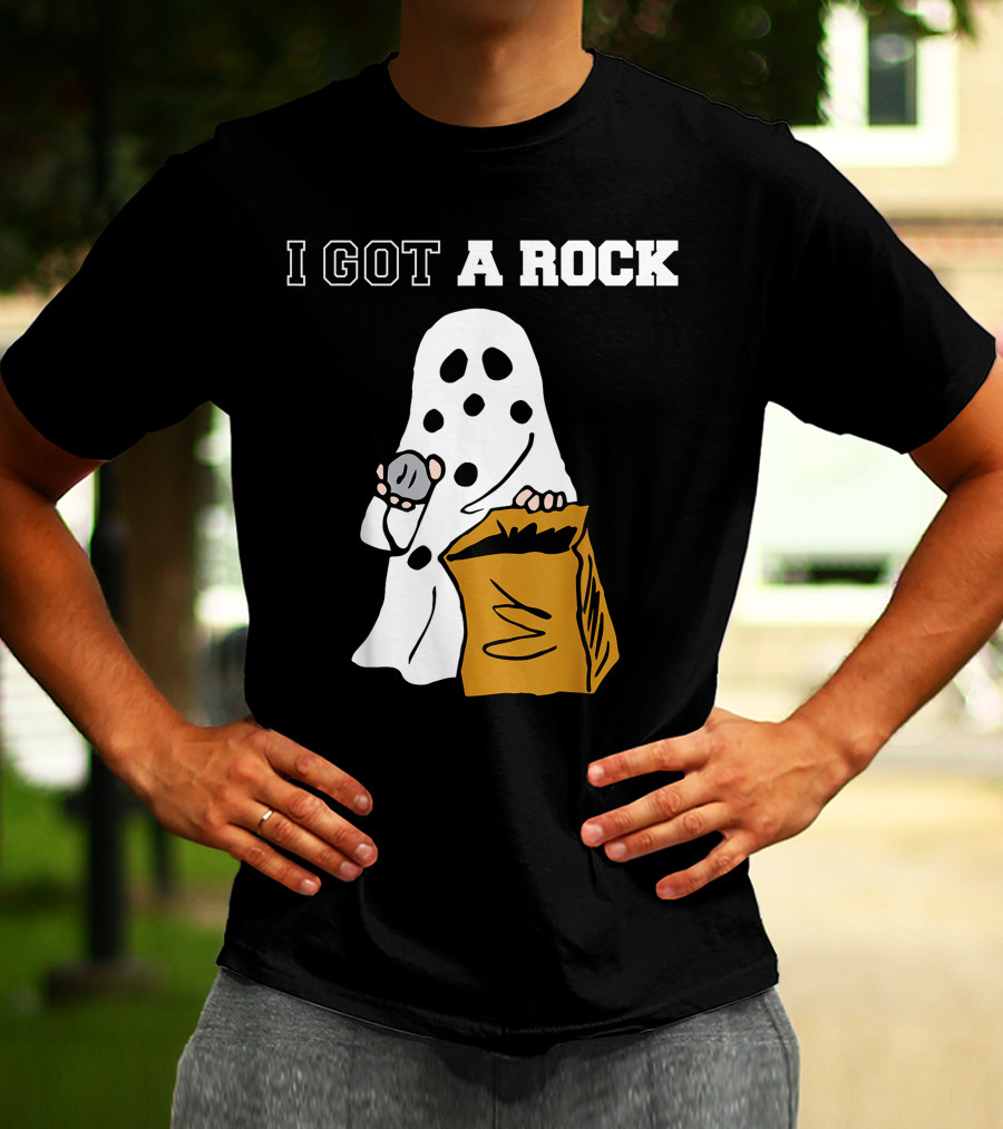 I Got A Rock Ghost Costume Halloween Peanuts Charlie Brown T-Shirt