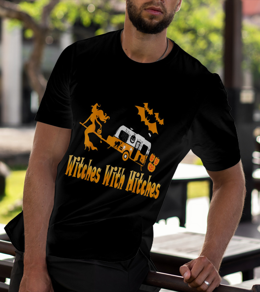 Witches With Hitches Halloween Camping Adventure T-Shirt