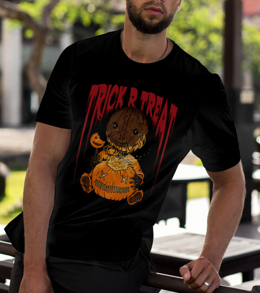 Trick R Treat Sam Pumpkin Horror Halloween T-Shirt