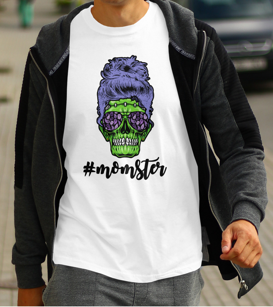 Momster Skull Halloween T-Shirt
