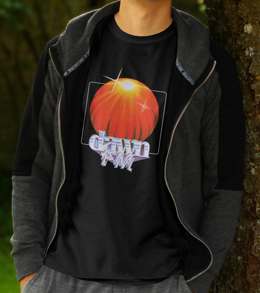 The Weeknd Dawn FM Sunburst Graphic Merchandise T-Shirt