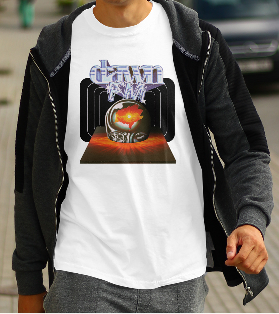 The Weeknd Dawn FM Album Merch Brain T-Shirt
