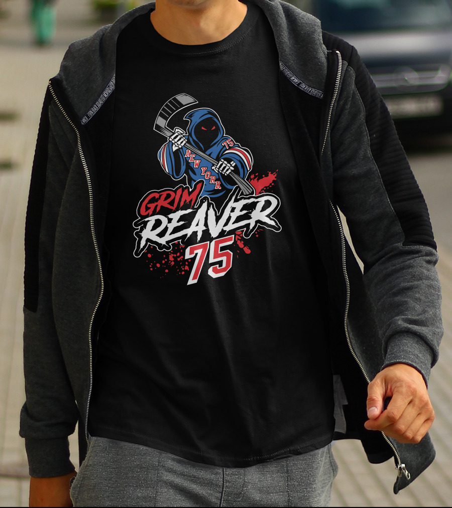New York Grim Reaver 75 Hockey T-Shirt