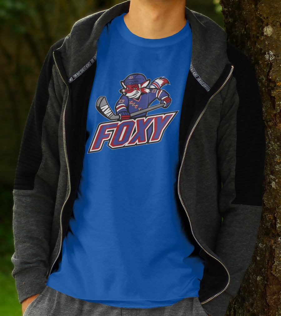 Foxy Hockey New York Blue We Bleed Blue Stores T-Shirt