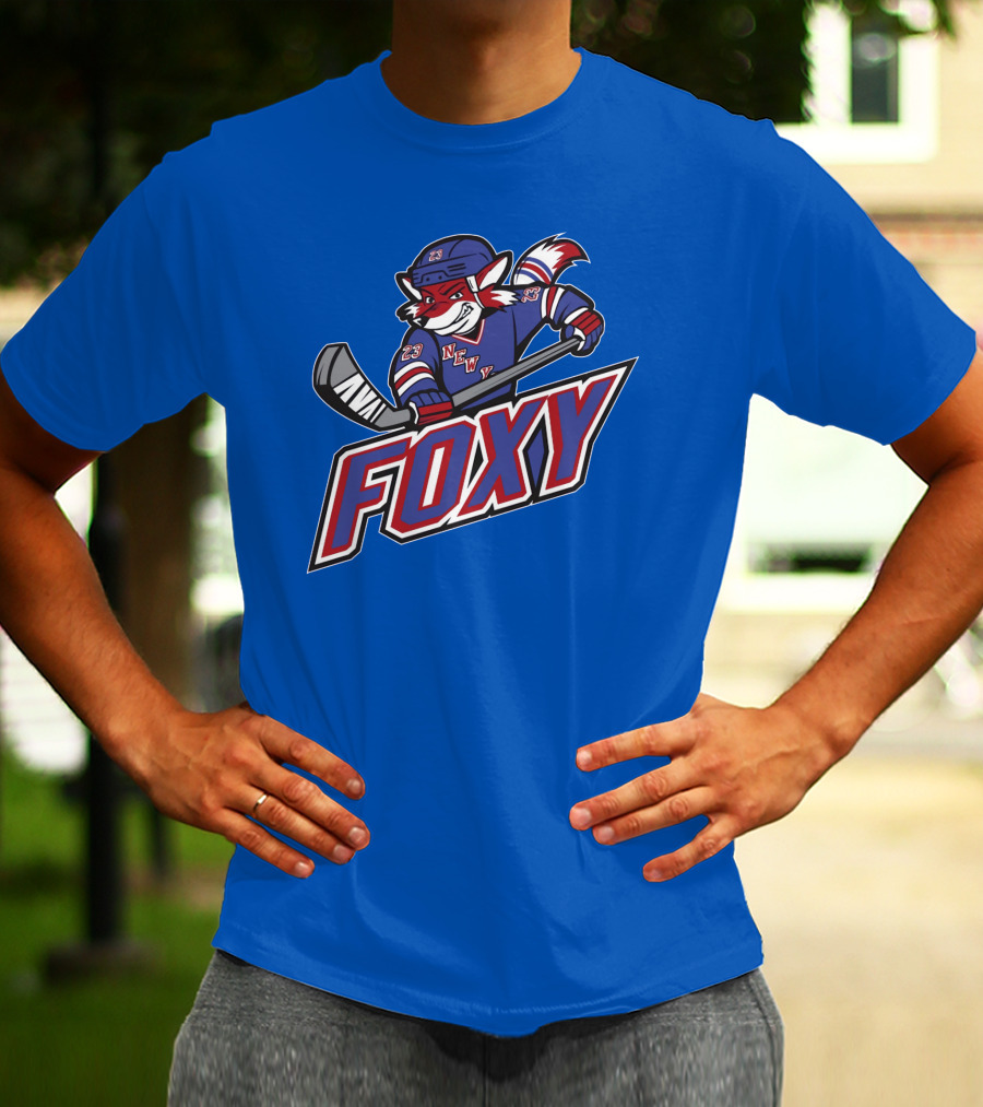Foxy Hockey New York Blue We Bleed Blue Stores T-Shirt