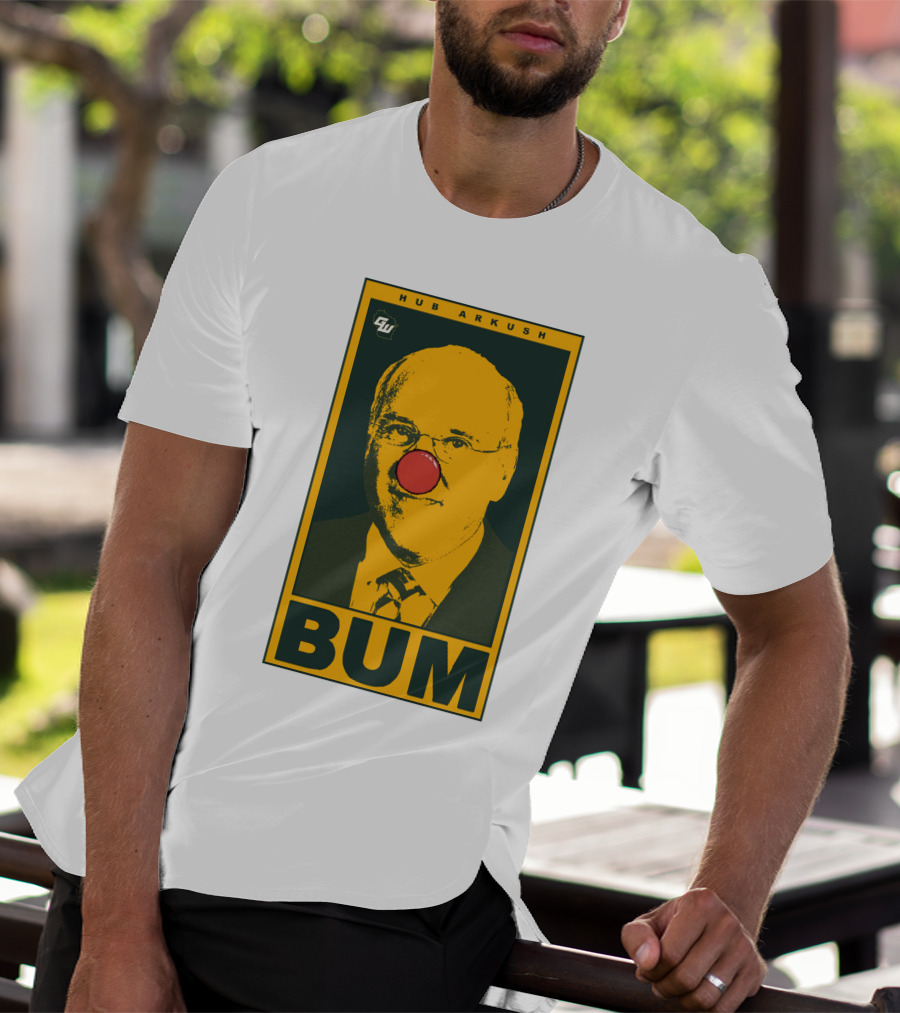 Game On Wisconsin Hub Arkush Bum Clown Nose T-Shirt