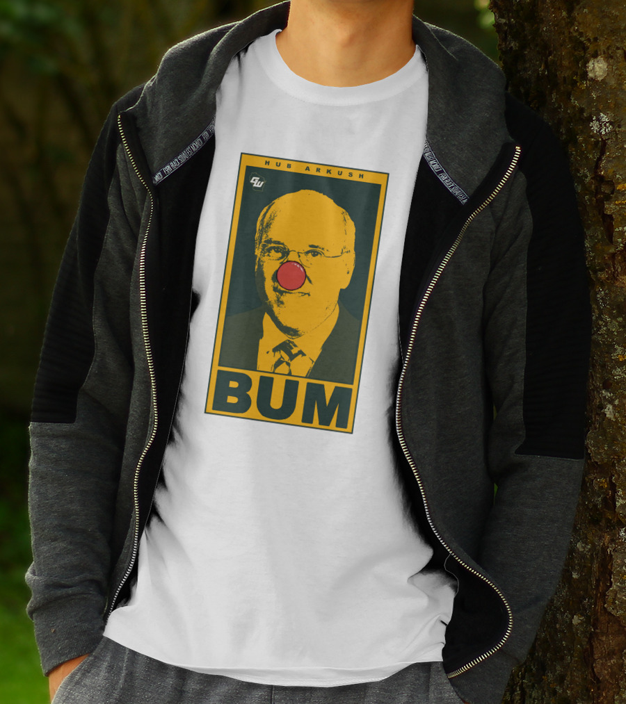 Game On Wisconsin Hub Arkush Bum Clown Nose T-Shirt
