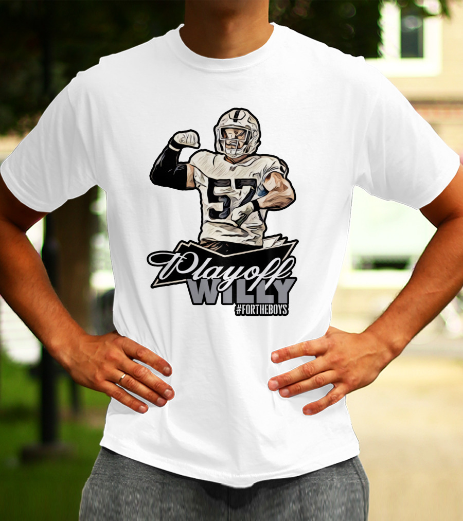 Playoff Willy 57 #ForTheBoys Football Player T-Shirt