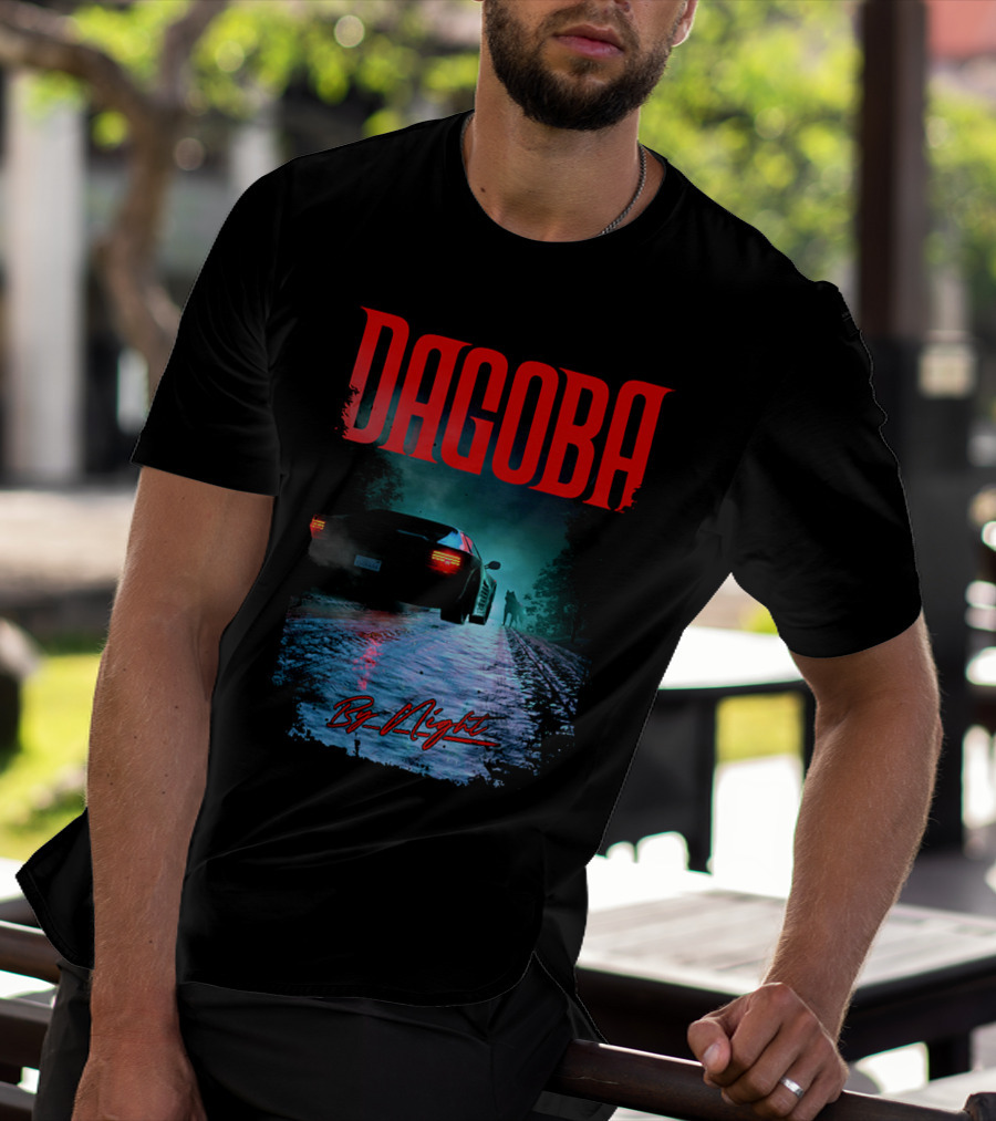 Dagoba By Night Retro Car Scene T-Shirt