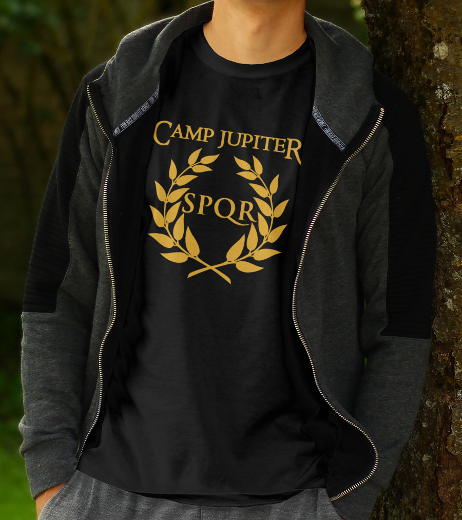 Camp Jupiter SPQR Golden Laurel Emblem T-Shirt