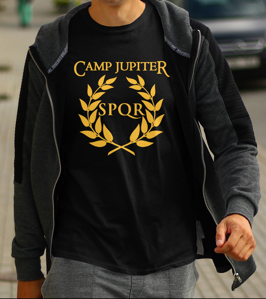 Camp Jupiter SPQR Golden Laurel Emblem T-Shirt