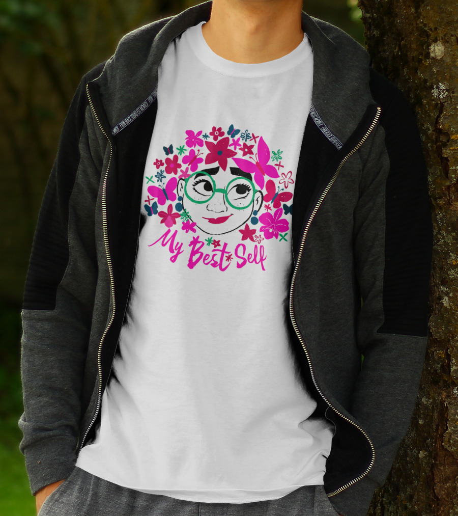 My Best Self Encanto Store Flowers Butterflies Glasses T-Shirt