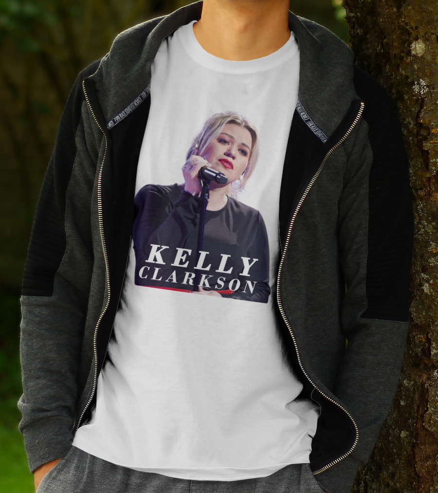 KELLY CLARKSON Concert Performance Microphone Stage T-Shirt