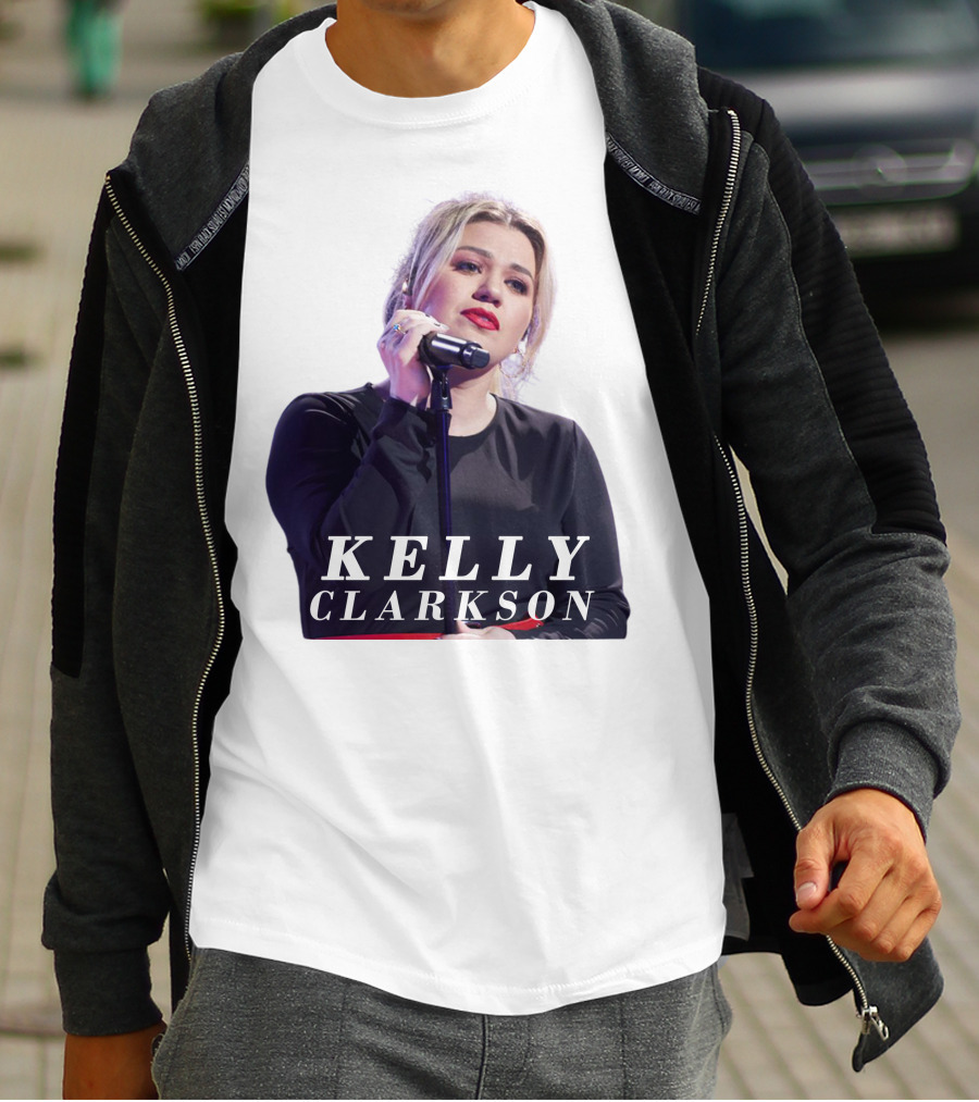 KELLY CLARKSON Concert Performance Microphone Stage T-Shirt
