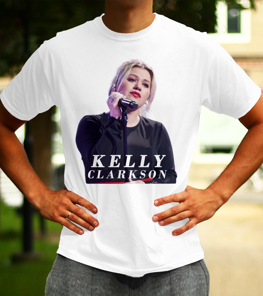 KELLY CLARKSON Concert Performance Microphone Stage T-Shirt