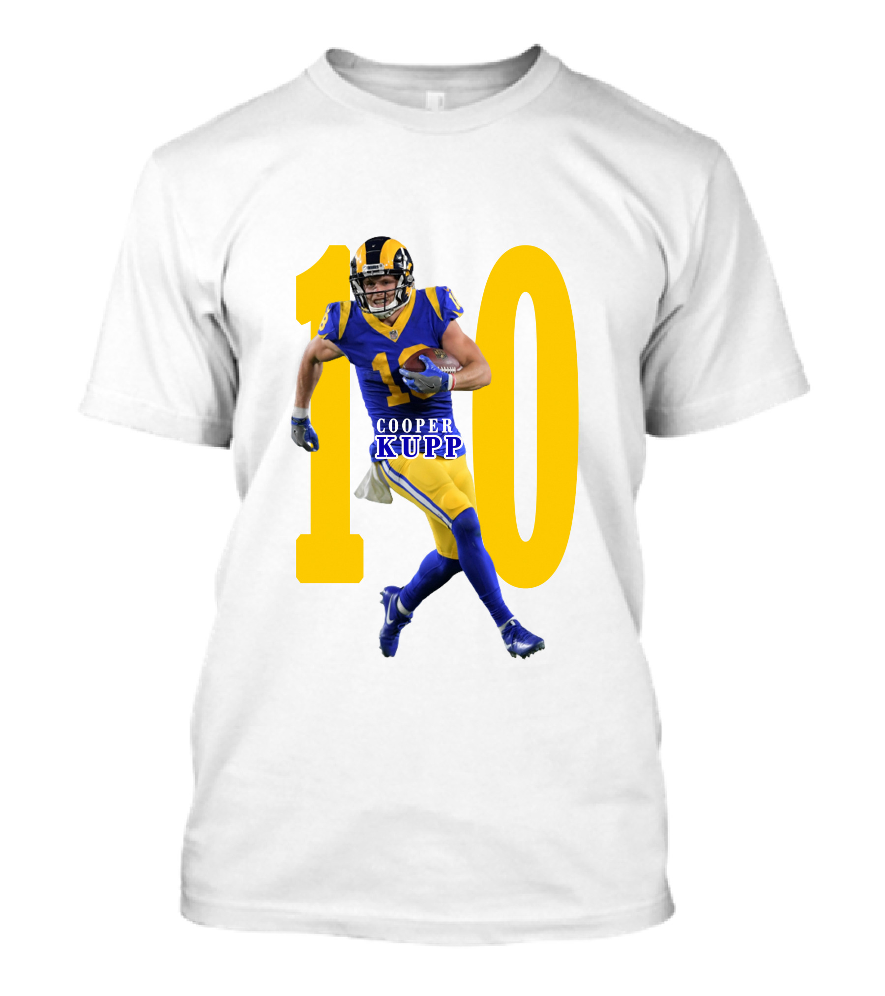 Cooper Kupp NFL Number 10 Action Rams Football T-Shirt
