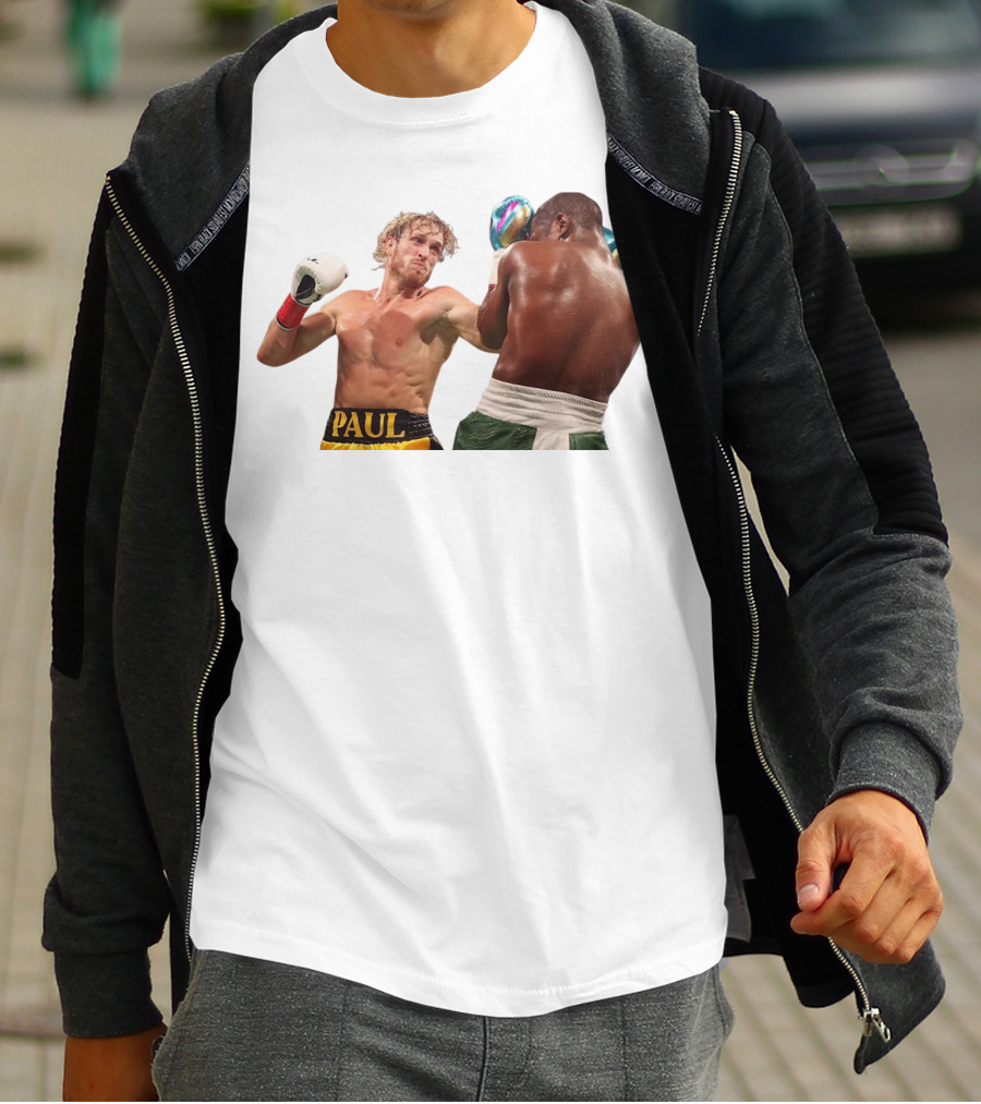 Logan Paul Boxing Match Action Scene T-Shirt