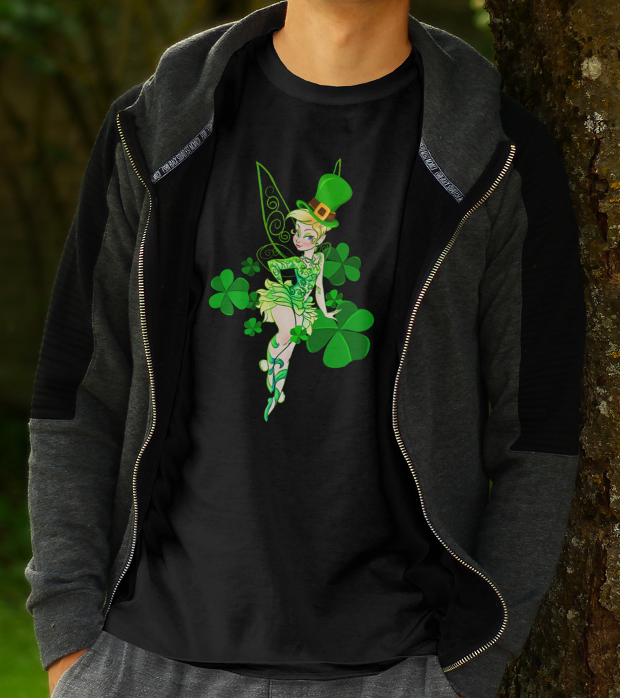 TKB Patrick's Day Fairy In Clover And Green Hat Attire T-Shirt