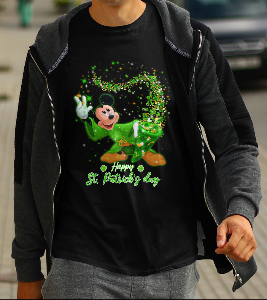 Happy St. Patrick's Day Mickey Mouse T-Shirt