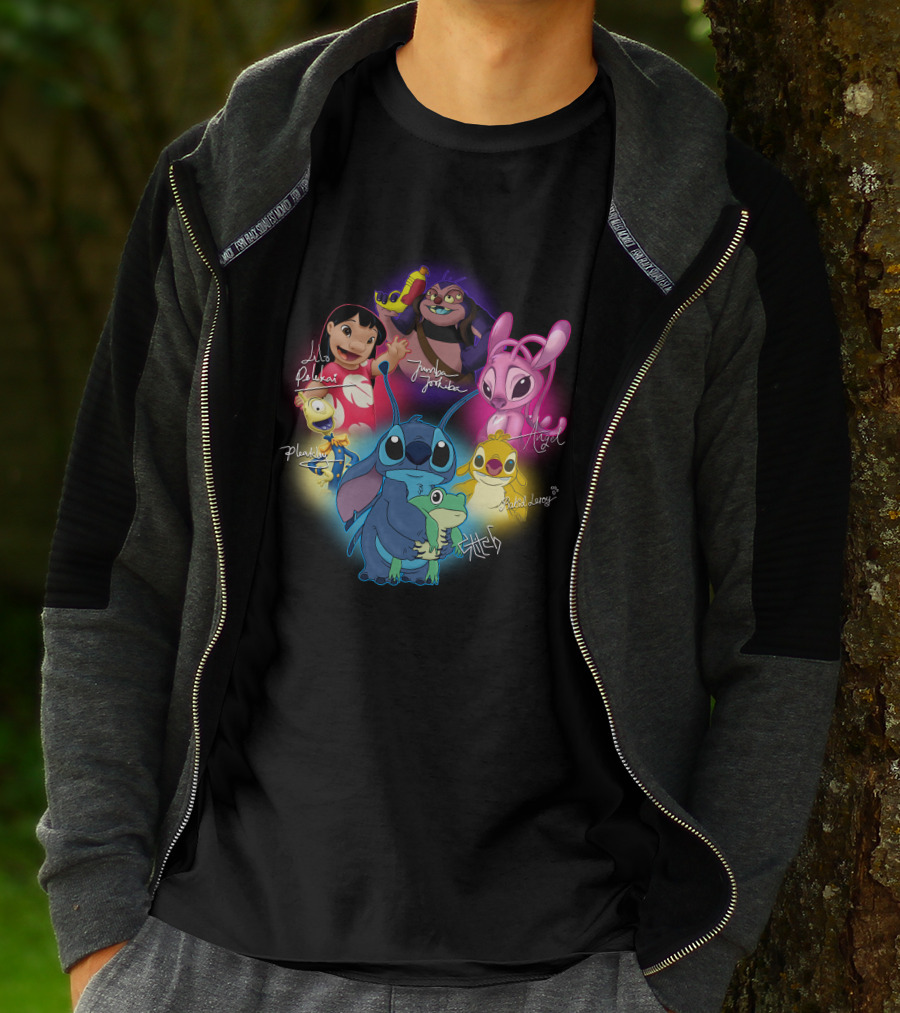 Stit And Friend Lilo Pleakley Jumba Jookiba Angel Leroy 626 625 T-Shirt