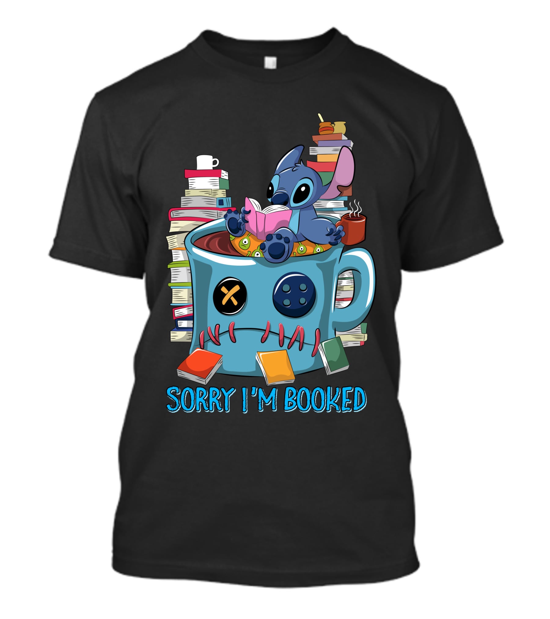 Sorry I'm Booked Stitch Coffee Mug And Books T-Shirt