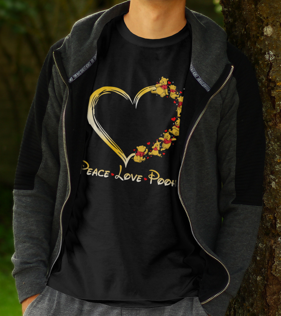 Peace Love Pooh Heart T-Shirt