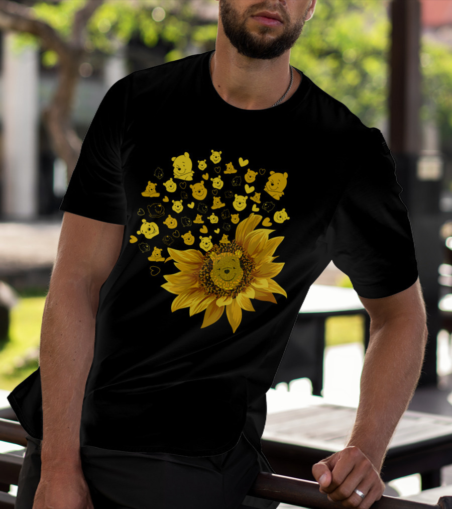 Pooh Sunflower Faces T-Shirt