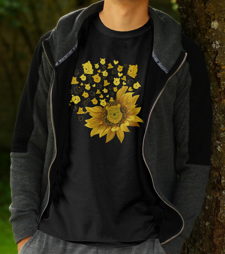 Pooh Sunflower Faces T-Shirt