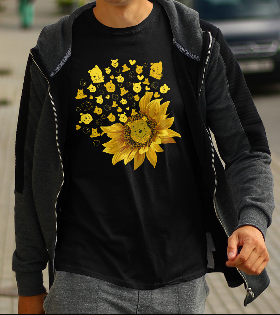 Pooh Sunflower Faces T-Shirt