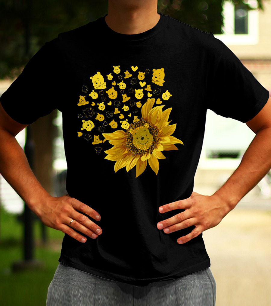 Pooh Sunflower Faces T-Shirt