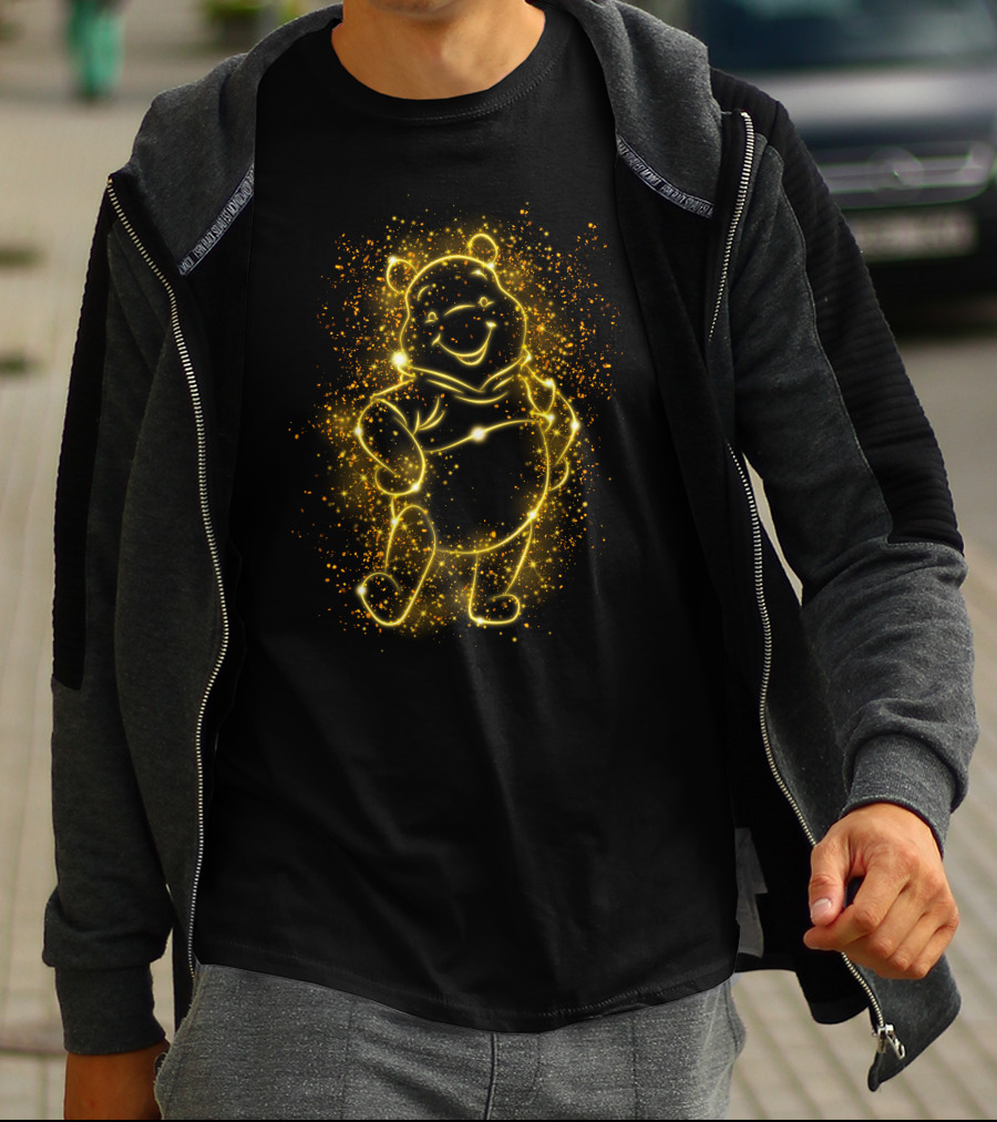 Po Lighr Bear Sparkle Outline T-Shirt