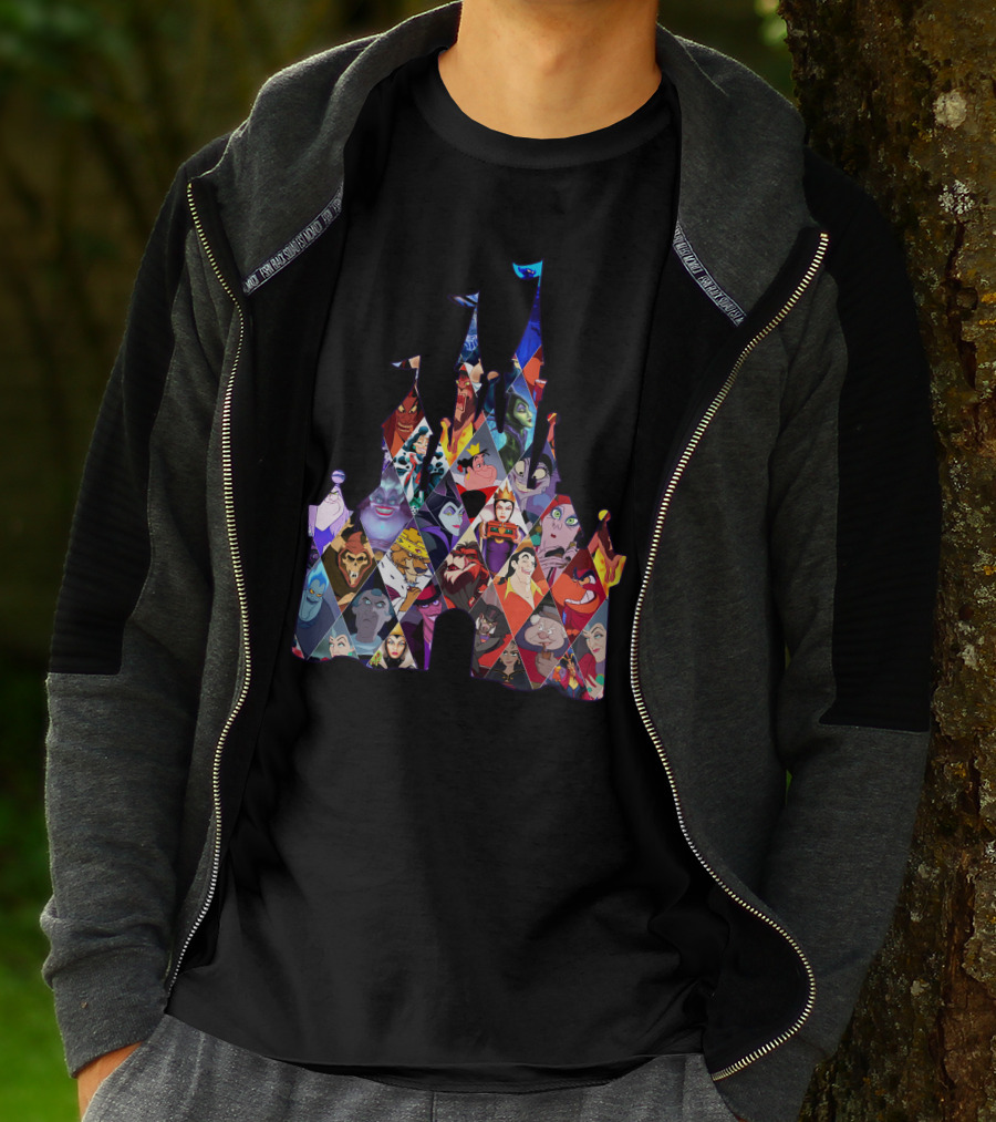 Disney Villains Castle Silhouette Collection T-Shirt