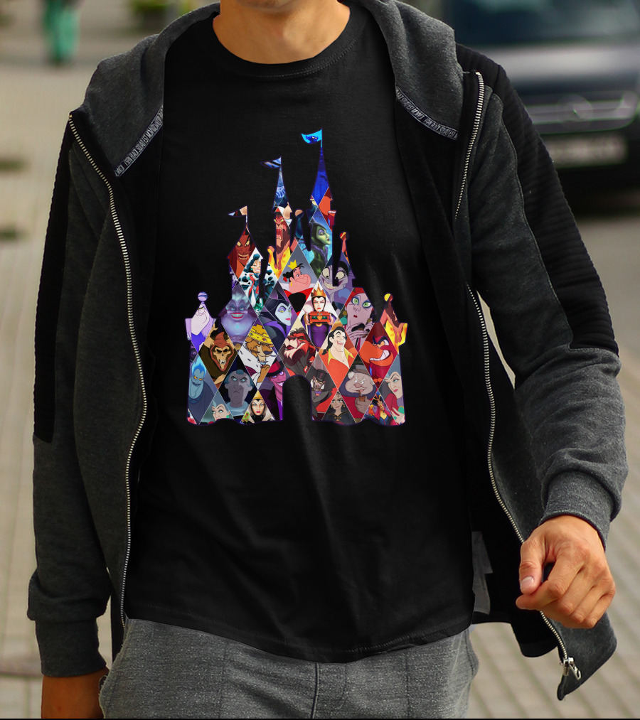 Disney Villains Castle Silhouette Collection T-Shirt
