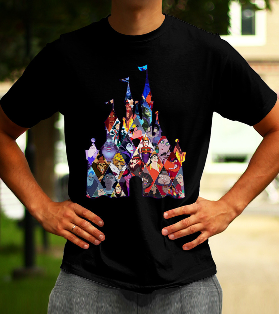 Disney Villains Castle Silhouette Collection T-Shirt