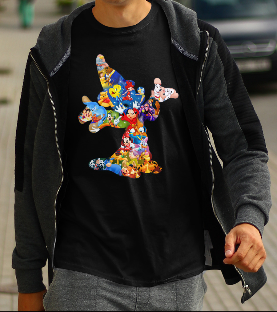 Mky Characters Disney Character Collage T-Shirt