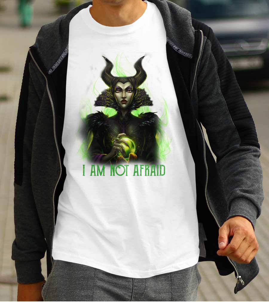 I Am Not Afraid Maleficent Dark Magic Horns T-Shirt