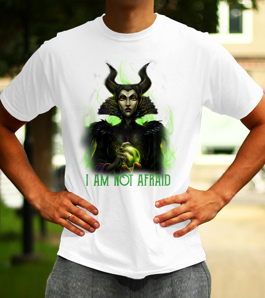 I Am Not Afraid Maleficent Dark Magic Horns T-Shirt