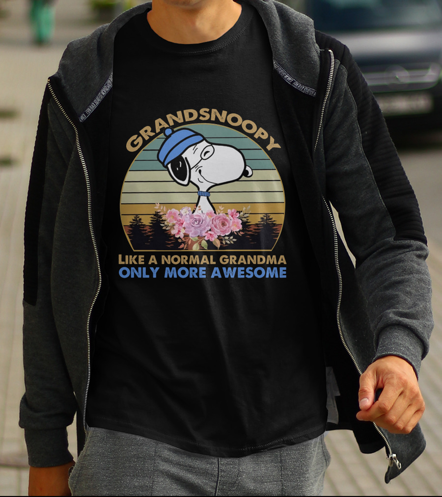 GRANDSNOOPY LIKE A NORMAL GRANDMA ONLY MORE AWESOME T-Shirt