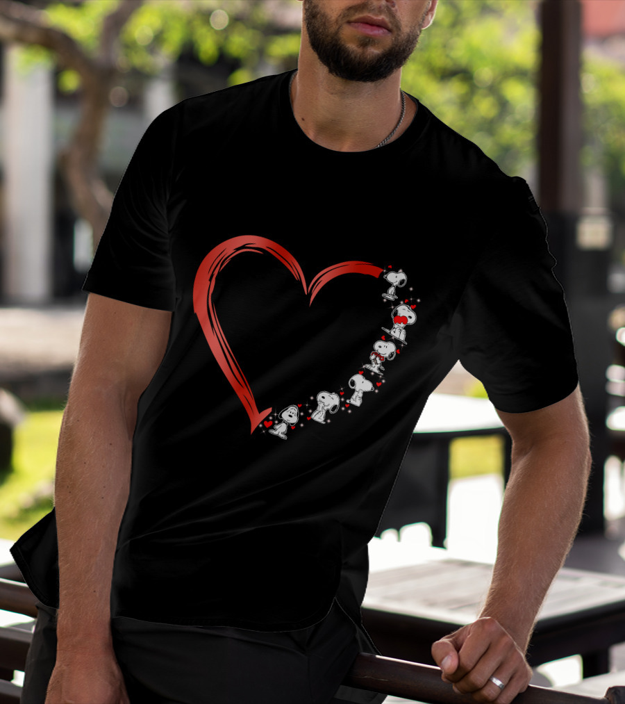 Snoopy Love Heart T-Shirt