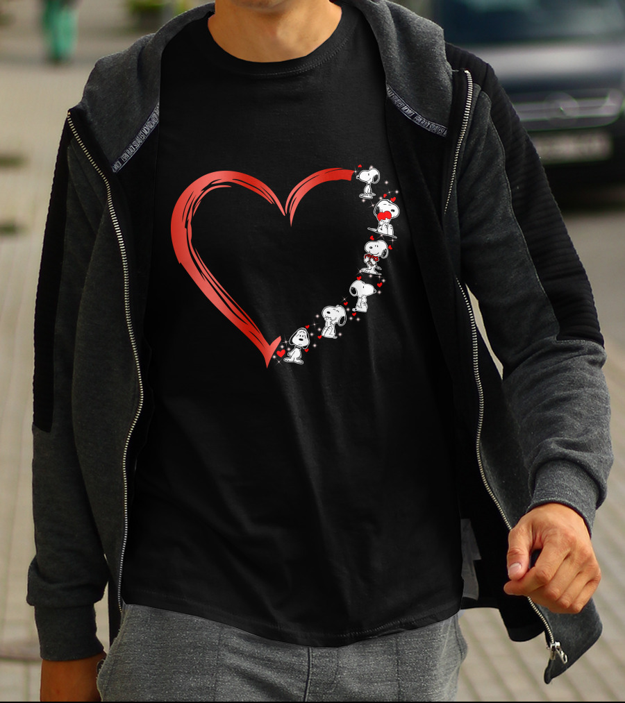 Snoopy Love Heart T-Shirt