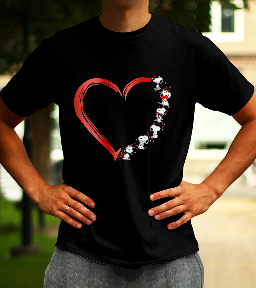 Snoopy Love Heart T-Shirt