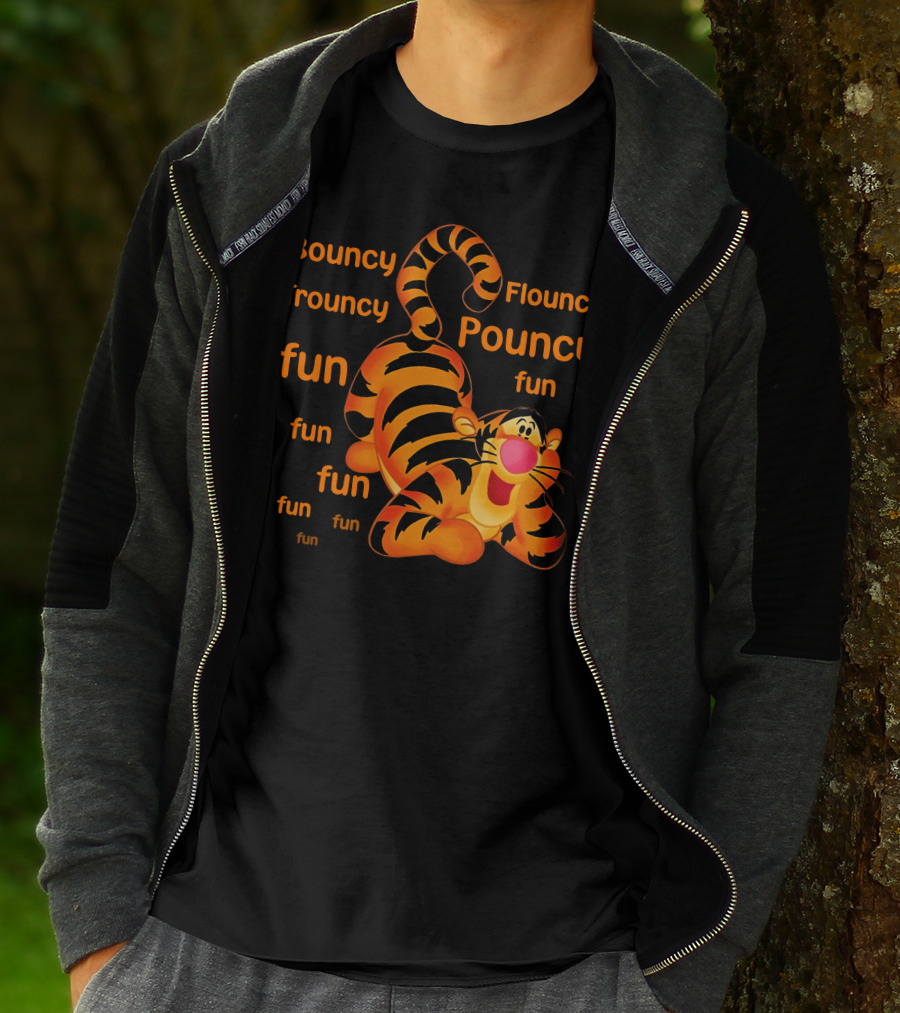 Bouncy Trouncy Flouncy Pouncy Fun Fun Fun Tigger T-Shirt