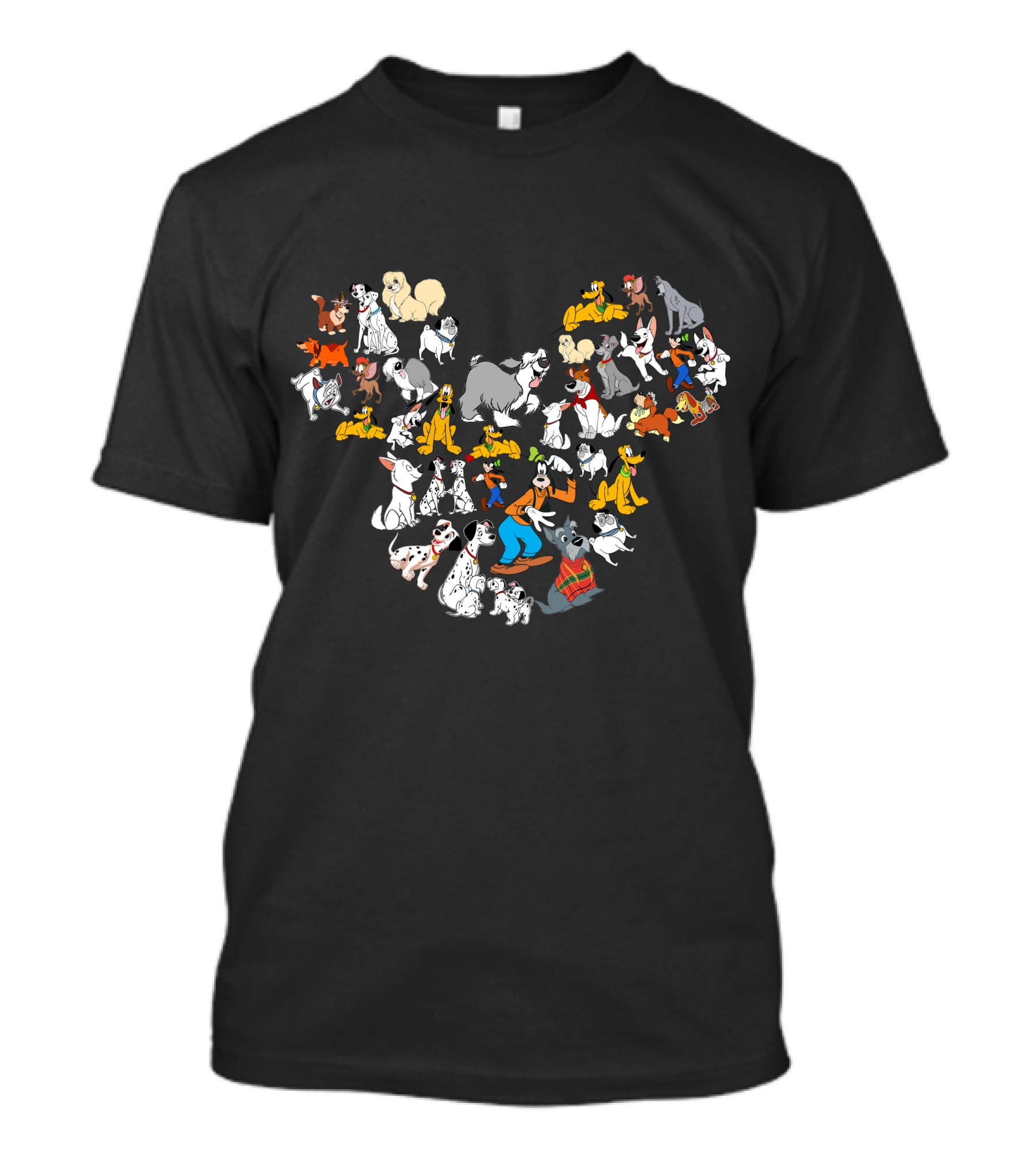 Disney Dogs Mickey Mouse Shape T-Shirt