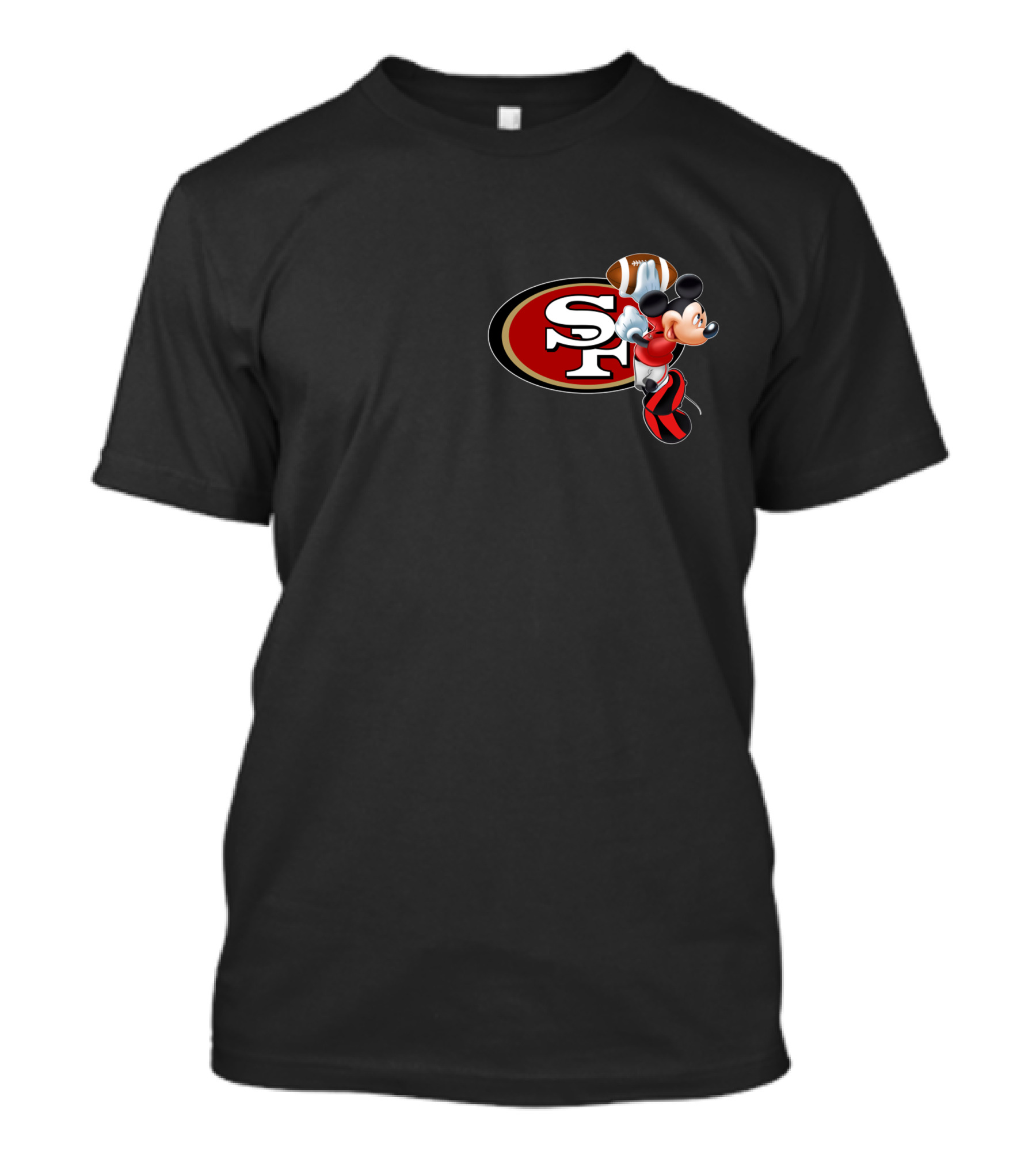 SF 49ers Mickey Mouse Football T-Shirt