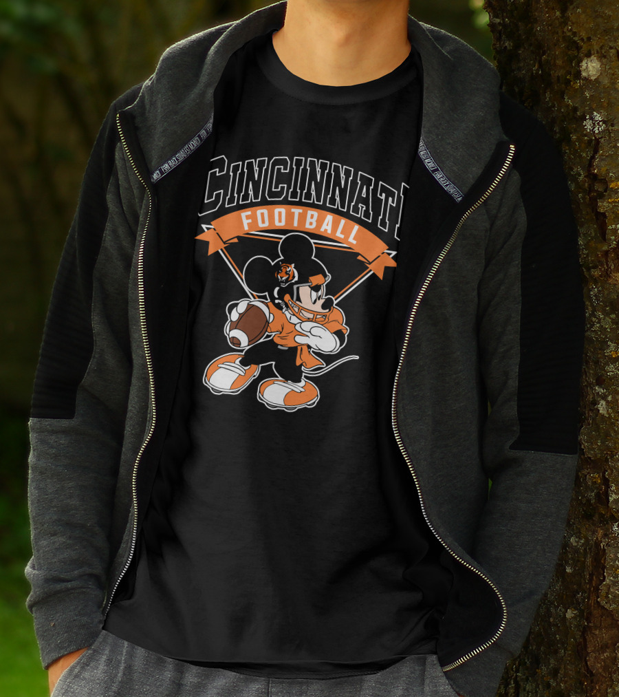 Cincinnati Football Mickey Bengals T-Shirt